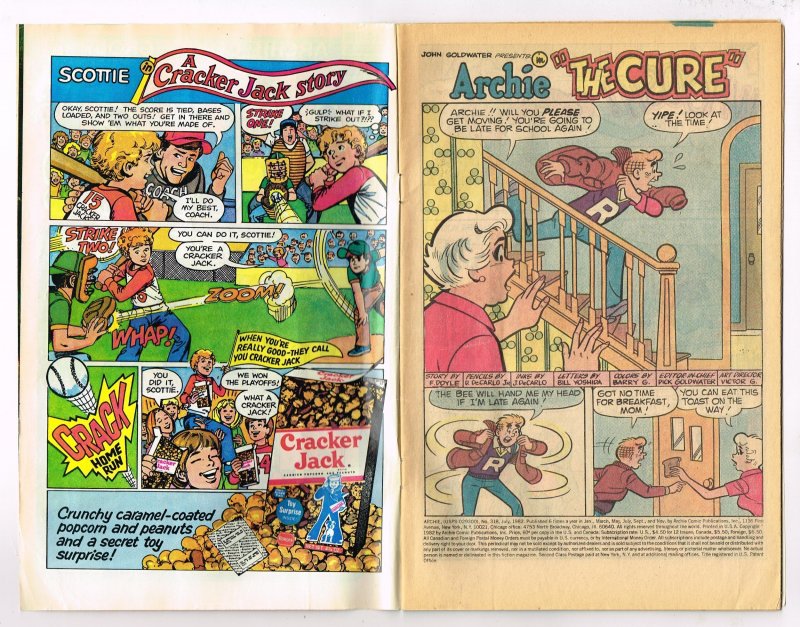 Archie #318 (1982)  Archie Comic 60Cent Comic