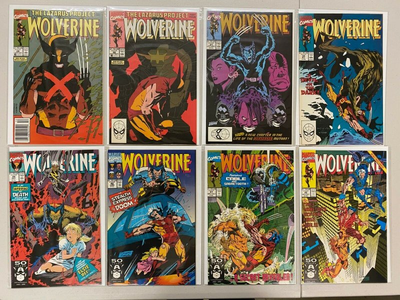 Wolverine comic lot #3-50 all 32 different books 1st Series 6.0 FN (1988-1992)