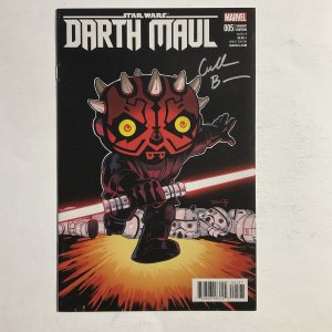 Star Wars Darth Maul 5 2017 Signed by Cullen Bunn Variant Marvel NM near mint