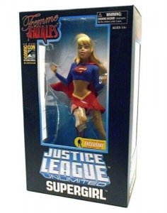 SDCC FEMME FATALE JUSTICE LEAGUE UNLIMITED ANIMATED SERIES SUPERGIRL PVC STATUE