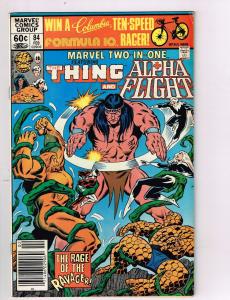 Marvel Two In One #84 VF Marvel Comics Comic Book Thing Feb 1982 DE42