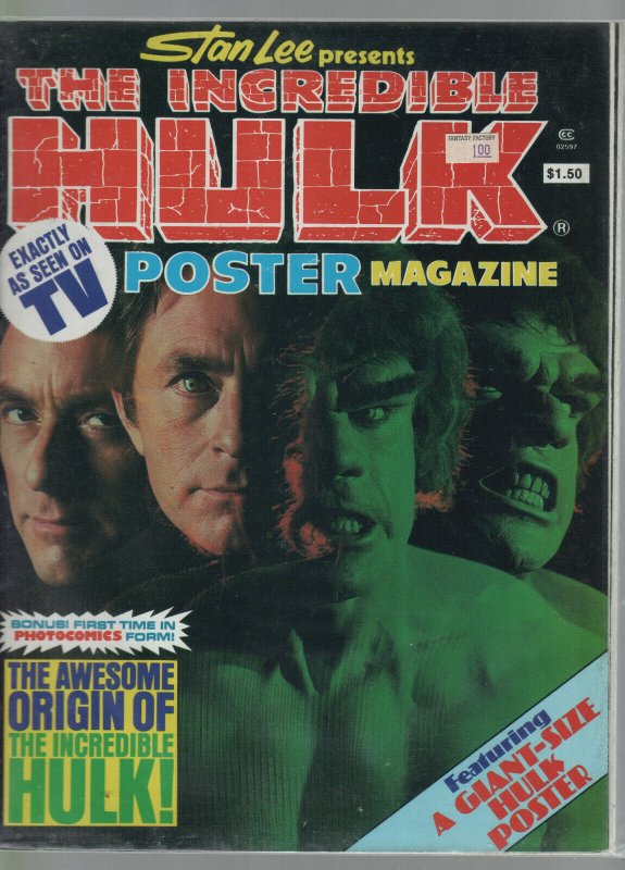 Incredible Hulk TV Show Poster Magazine 