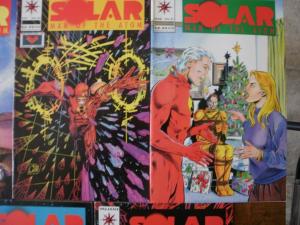 7 Valiant SOLAR MAN OF THE ATOM Comic Book: #26 #27 #29 #31 #33 w/ card #34 #35