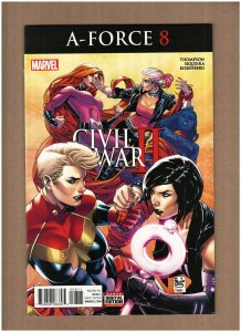 A-Force #8 Marvel Comics 2016 Civil War II Captain Marvel VF/NM 9.0