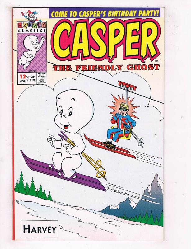 Casper The Friendly Ghost #12 VF/NM Harvey Classics Comic Book Apr 93 DE47 AD33