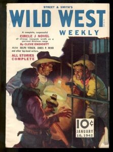 WILD WEST WEEKLY-CIRCLE J NOVEL-JAN 10 1942 VF