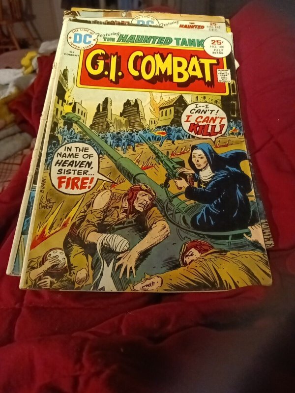 G.I Combat 7 Issue DC Bronze Age Comics Lot Run Set Haunted Tank Collection