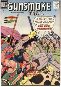 GUNSMOKE TRAIL #3---OCT 1957---THE RIDER AND BRIGHT FEATHER & LONE EAGLE-INDIANS