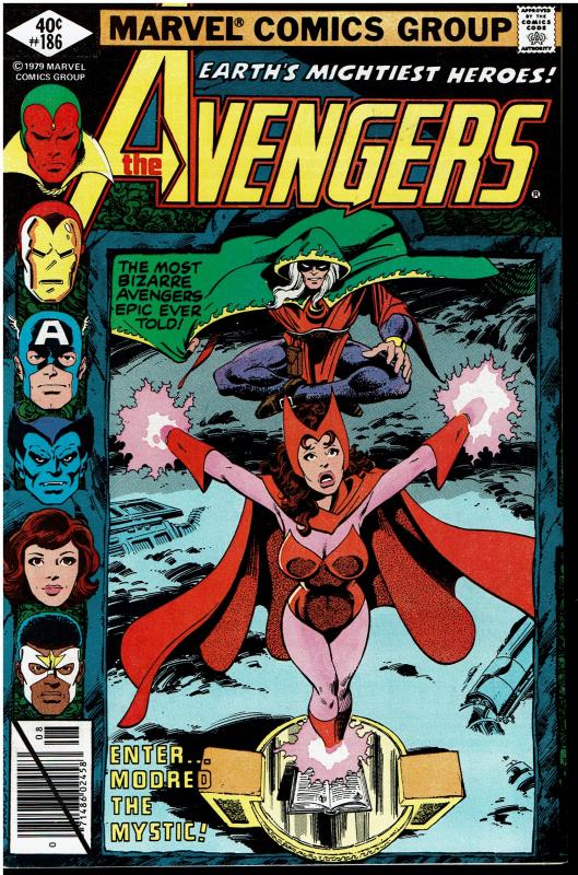 Avengers #186, 9.0 or Better - vs. Mordred the Mystic