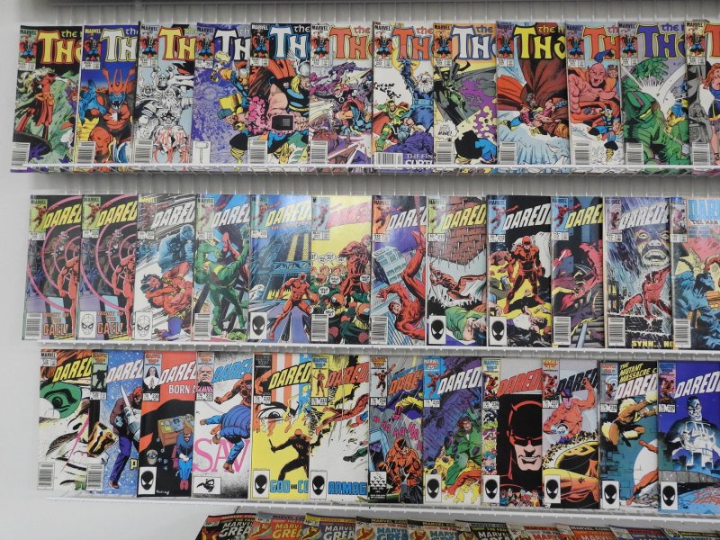 Huge Lot 190+ Comics W/ Captain America, Daredevil, Thor, FF+ Avg VG+ Condition!