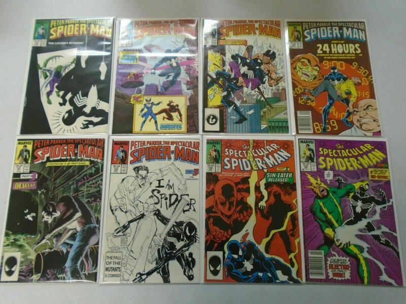 Spectacular Spider-Man lot 26 diff 75c covers #111-137 8.0 VF (1986-88)