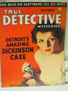 True Detective Mysteries November 1935 VF