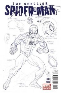SUPERIOR SPIDER-MAN #1 ED McGUINNESS SKETCH VARIANT MARVEL NM.