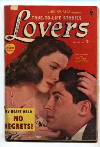 LOVERS #27-1950-FARLEY GRANGER-CATHY O'DONNELL-BOB POWELL-CAR CRASH G/VG