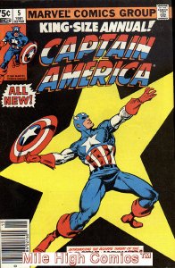 CAPTAIN AMERICA ANNUAL (1971 Series) #5 NEWSSTAND Near Mint Comics Book