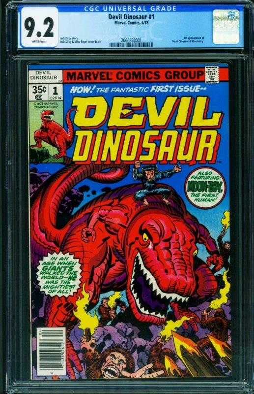 Devil Dinosaur #1 CGC 9.2 First issue Jack Kirby White Pages 20668880001