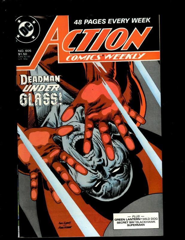 8 Action Comics DC Comic Books #598 599 600 601 602 603 604 605 Superman JF12