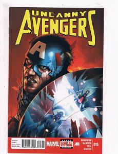 Uncanny Avengers #15 VF 1st Print Marvel Comic Book Captain America Iron Man S64