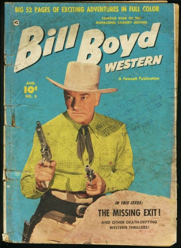 BILL BOYD WESTERN #5-1950-HOPALONG CASSIDY-FAWCETT G-