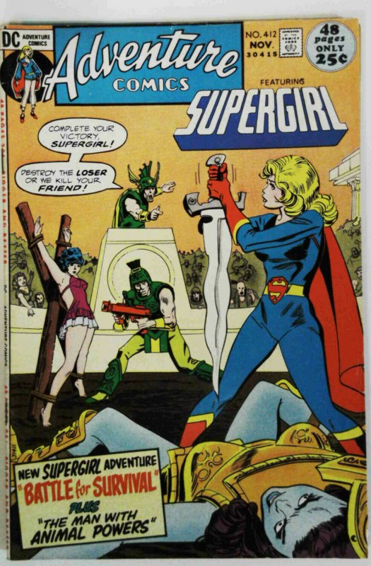 Adventure Comics #412 reprints 1st Animal Man FN+ 1971 DC Comic Comics Supergirl