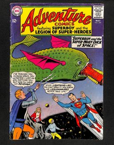 Adventure Comics #332 Superboy!  Moby Dick of Space!