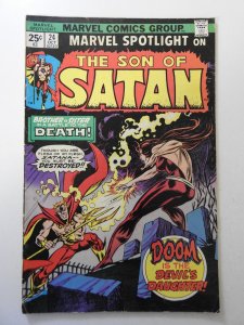Marvel Spotlight #24 (1975) VG- Cond cover and 1st wrap detached bottom staple