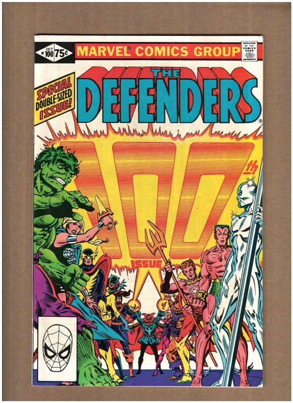 Defenders #100 Marvel Comics 1981 Hulk Silver Surfer Namor Mephisto VF+ 8.5