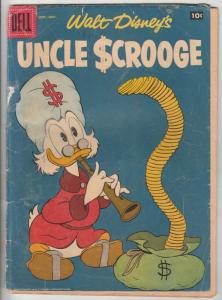 Uncle Scrooge, Walt Disney #19 (Sep-57) GD- Affordable-Grade Uncle Scrooge