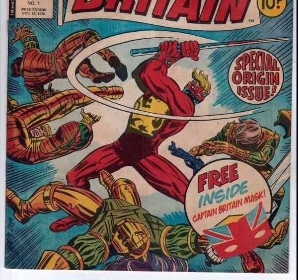 Captain Britain 1 UK Original  strict FN/VF+ 7.5 High-Grade 1st Captain Britain