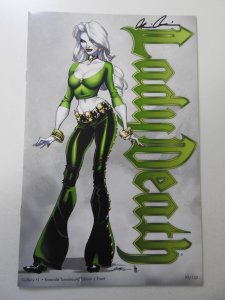 Lady Death Gallery #1 Emerald Turnaround Edition /Front NM- Cond! Signed W/ COA!
