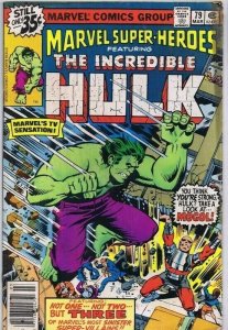 Marvel Super Heroes #79 ORIGINAL Vintage 1978 Reprints Hulk 127