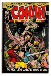 Conan the Barbarian #12 (Marvel, 1971) FN/VF