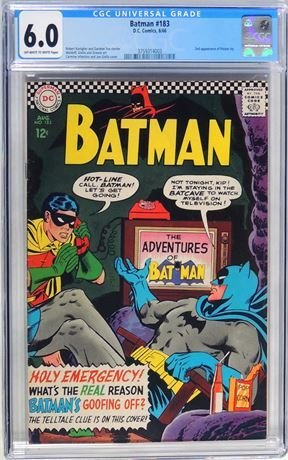 Batman #183 (1966) CGC Graded 6.0 Second Appearance of Poison Ivy