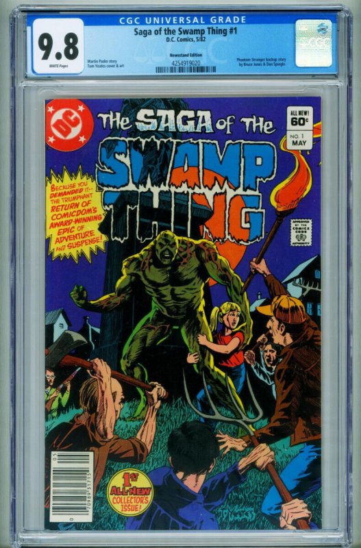 Saga of the SWAMP THING #1 CGC 9.8-DC comic book-1982-NEWSSTAND 4254919020