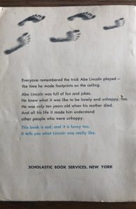Abraham Lincoln, COLVER,1966, Scholastic book