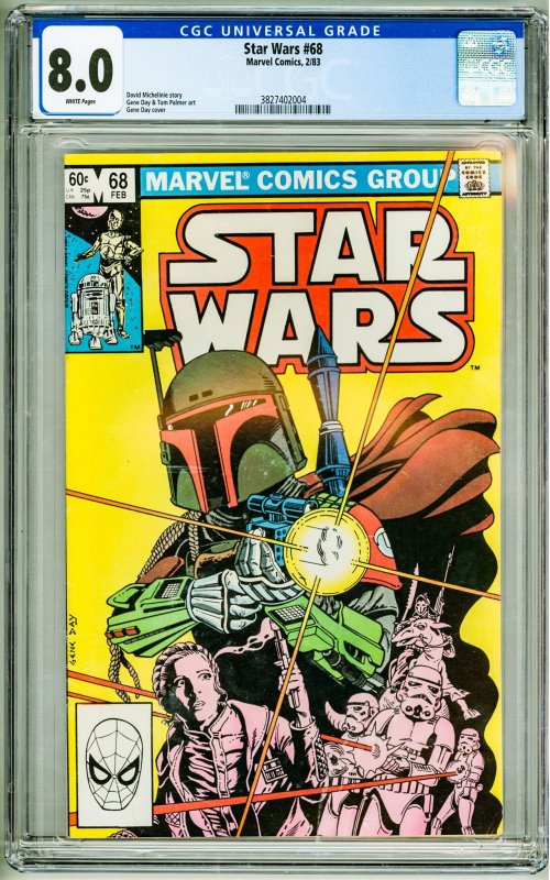 Star Wars #68 (1983) CGC 8.0! White Pages!