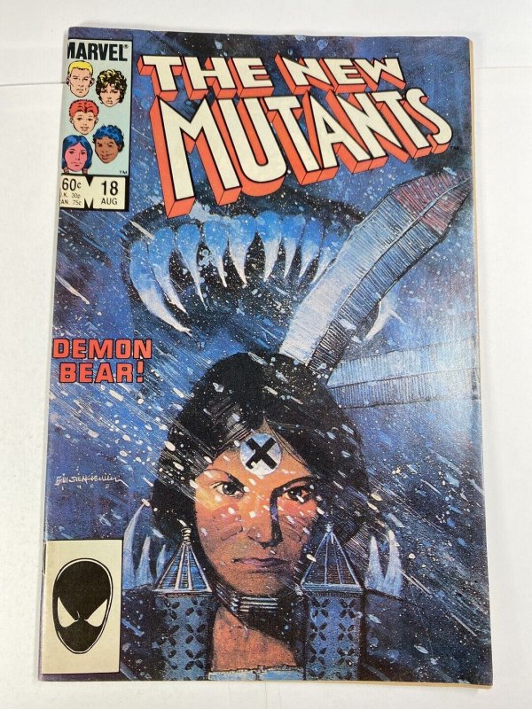 New Mutants #18 FN+ 1st App of New Warlock Marvel Comics C53A 