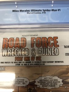 Miles Morales : Ultimate Spider-Man (2014) # 1 (CGC 9.8) Marvel Comics • Bendis