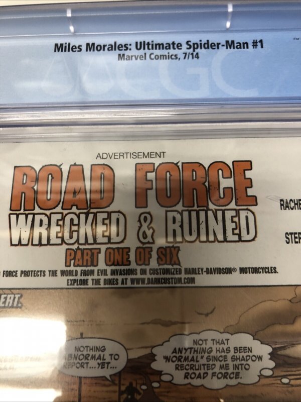 Miles Morales : Ultimate Spider-Man (2014) # 1 (CGC 9.8) Marvel Comics • Bendis