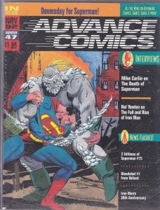 Advance Comics #47 (with card) FN ; CCD | Superman vs Doomsday