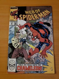 Web of Spider-Man #54 Direct Market Edition ~ NEAR MINT NM ~ (1989 Marvel) 