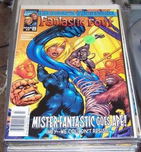 Fantastic Four # 3 (Jan 1997, Marvel) heroes return apes 