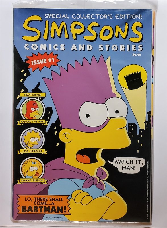 Simpsons Comics and Stories #1 (Jan 1993, Welsh Publishing Group) VF/NM