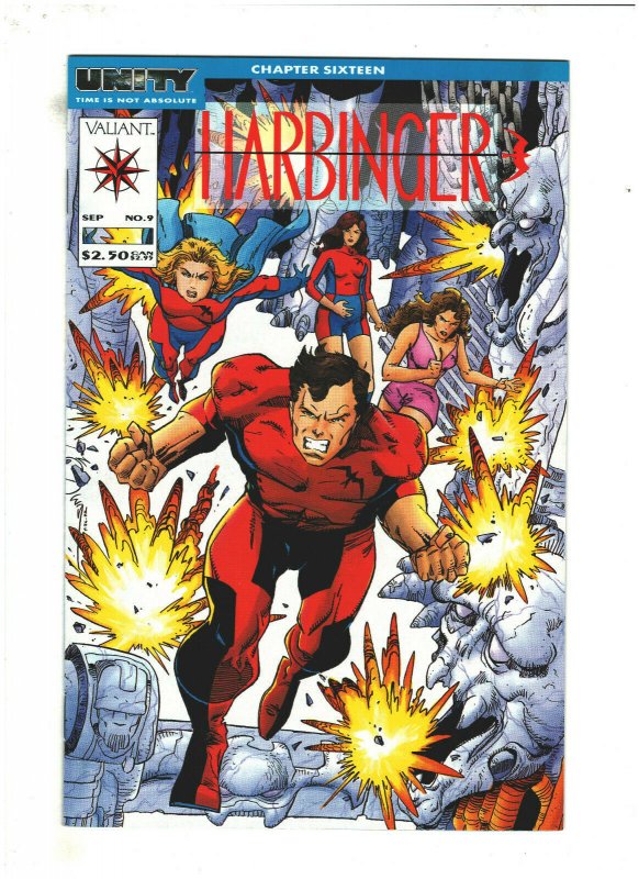 Harbinger #9 VF+ 8.5 Valiant Comics Unity Ch.16 Jim Shooter 1992