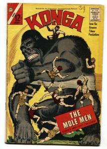 KONGA #10 1963-CHARLTON COMICS-MOLE MEN-STEVE DITKO ART - VG