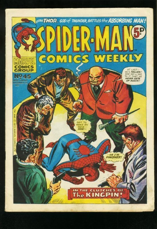 Spider-Man Comics Weekly--#45--1973--COMIC BOOK--Marvel--G/VG