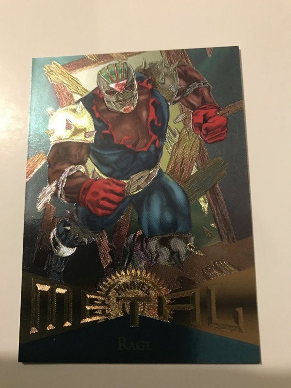 RAGE #68 card : Marvel Metal 1995 Fleer Chromium; NM/M New Warriors, X-Men base