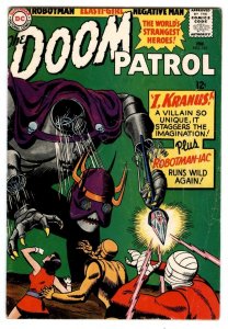 DOOM PATROL #101  Feb 1966  DC Comics  BEAST BOY  I, Kranus  ROBOTMAN Solo Story 