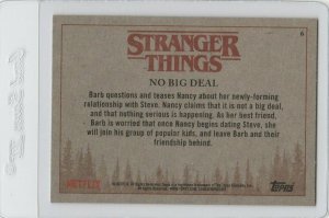 Stranger Things No Big Deal 6 Topps Netflix 2018 Season One trading card