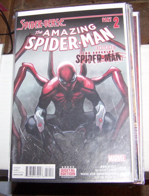 Amazing Spider-Man #  10 ( 2015, Marvel)  spider-verse pt 2+ superior spiderman 